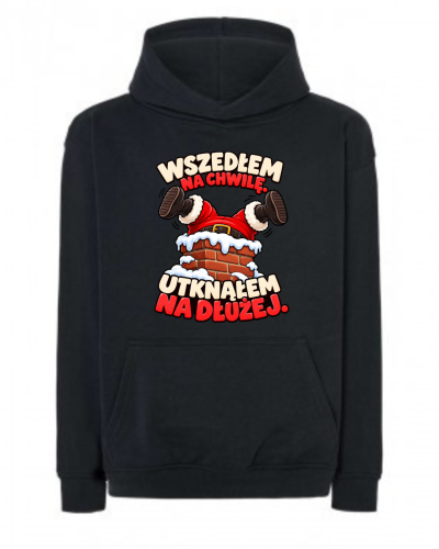 Bluza Oversize WSZEDŁEM NA CHWILE, UTKNĄŁEM NA DŁUŻEJ