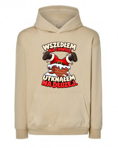 Bluza Oversize WSZEDŁEM NA CHWILE, UTKNĄŁEM NA DŁUŻEJ