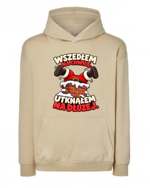 Bluza Oversize WSZEDŁEM NA CHWILE, UTKNĄŁEM NA DŁUŻEJ